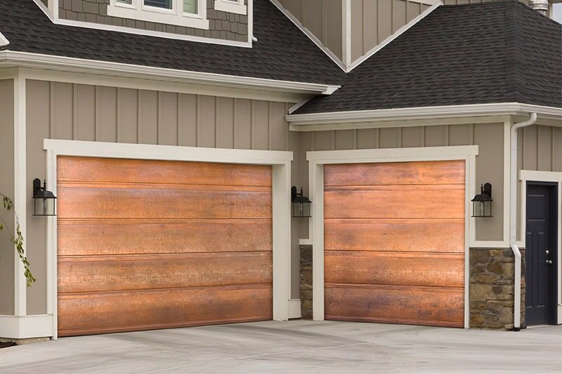 Copper Garage Door