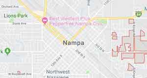 Map of nampa ID